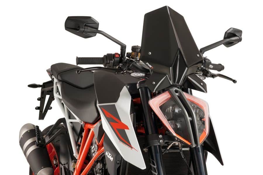 Windshield PUIG NEW GEN. SPORT 9692N Crni
