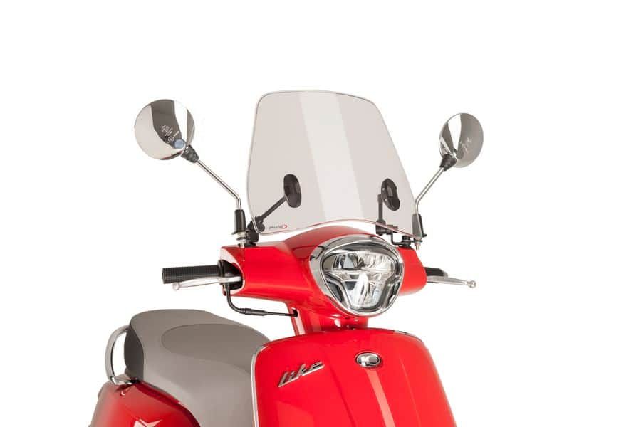Windshield PUIG TRAFIC 9838H smoke for KYMCO Like 125 2017-2019