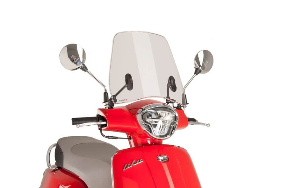 Windshield PUIG URBAN 9839H smoke for KYMCO Like 125 2017-2019