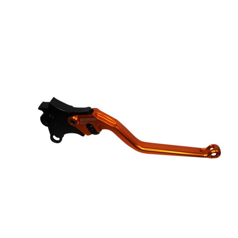 Brake lever ACCOSSATO EDB077 fixed CNC-worked aluminium, orange