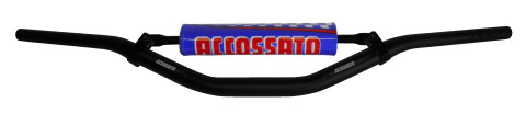 Handlebar ACCOSSATO aluminium, 28.5 mm Crni