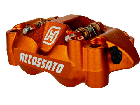 Radial brake caliper ACCOSSATO PZ004 forged monoblock 108 mm distance with pistons in aluminium