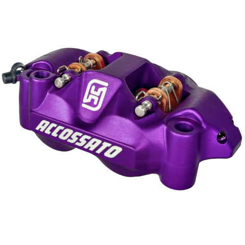 Radial brake caliper ACCOSSATO PZ004 forged monoblock 108 mm distance with pistons in aluminium