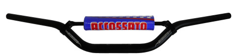 Handlebar ACCOSSATO aluminium, 28.5 mm Crni