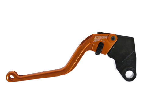 Clutch Lever ACCOSSATO ESK828 fixed CNC-worked aluminium, orange