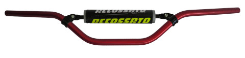 Handlebar ACCOSSATO aluminium, 22 mm crven