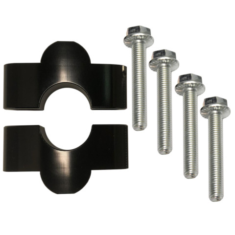 Risers kit ACCOSSATO RK122 +20 mm for handlebars with diameter 22 mm, black