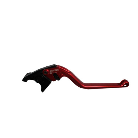 Brake lever ACCOSSATO EDF041 fixed CNC-worked aluminium, red