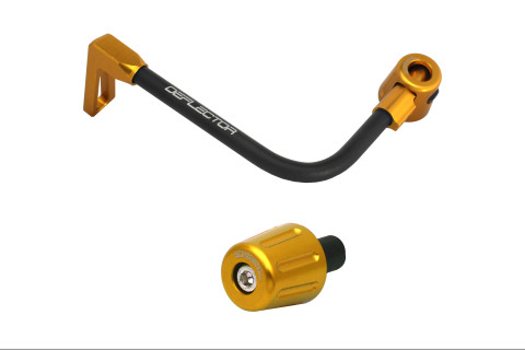 Lever guard in aluminium + right end ACCOSSATO DE005 with black hose and joint left