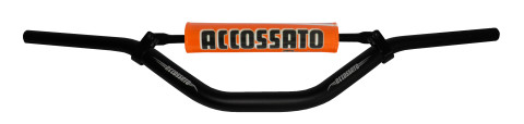 Handlebar ACCOSSATO aluminium, 28.5 mm Crni