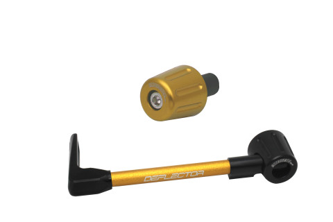 Lever guard in aluminium + right end ACCOSSATO DE005 with gold hose and joint left