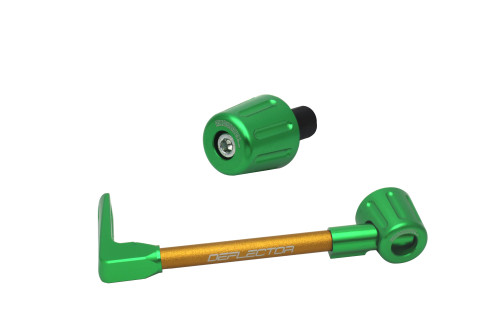 Lever guard in aluminium + right end ACCOSSATO DE005 with gold hose and joint left