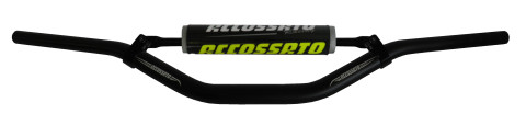Handlebar ACCOSSATO aluminium, 28.5 mm Crni