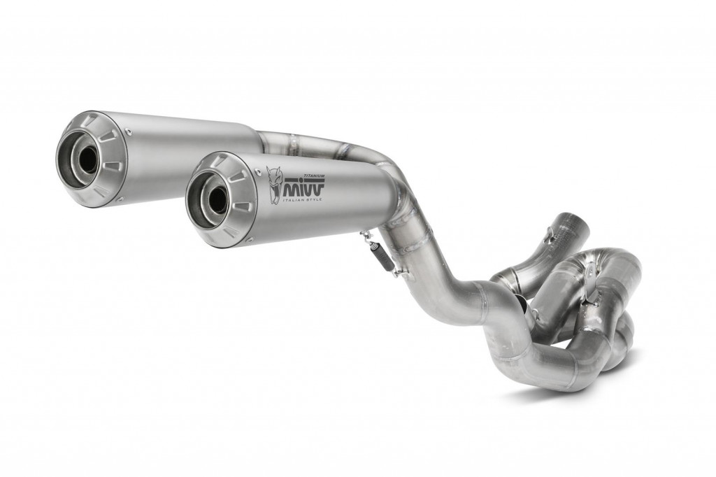 Cijeli ispušni sustav 2x2 MIVV X-M1 R.DU.0007.SC4T Titanium for DUCATI Streetfighter 1100 V4 / V4 S 2020-2022
