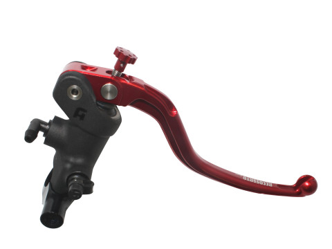 Radial brake master cylinder ACCOSSATO PC010 19 x 18 with fixed lever,red