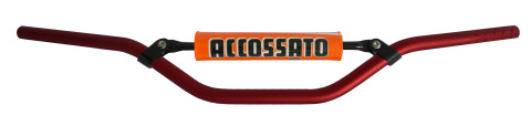 Handlebar ACCOSSATO aluminium, 22 mm crven