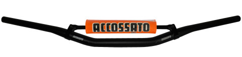 Handlebar ACCOSSATO aluminium, 28.5 mm Crni