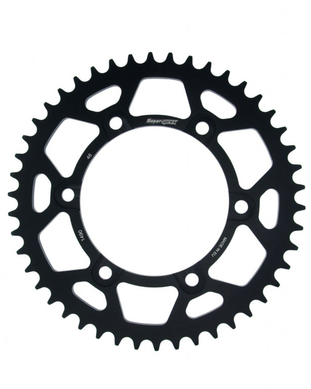 Rear ALU sprocket SUPERSPROX RAL-1490:46-BLK Crni 46T, 520