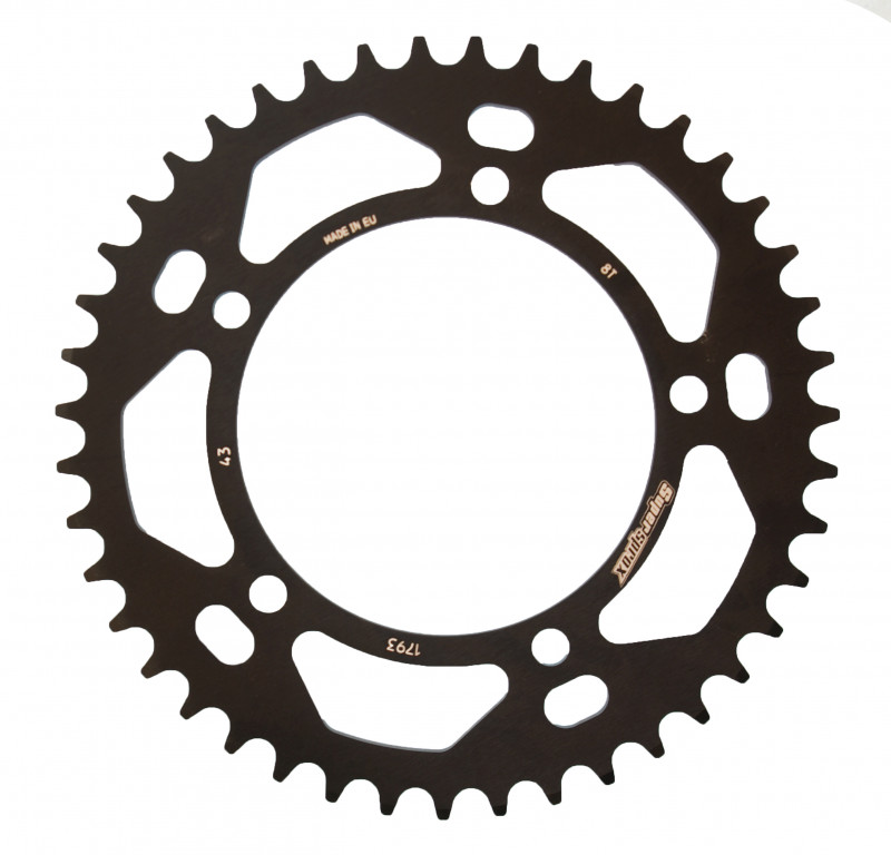 Rear ALU sprocket SUPERSPROX RAL-1793:43-BLK Crni 43T, 520