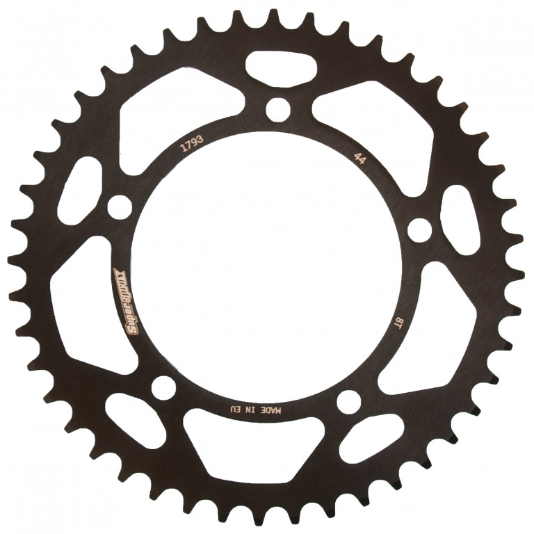 Rear ALU sprocket SUPERSPROX RAL-1793:44-BLK Crni 44T, 520