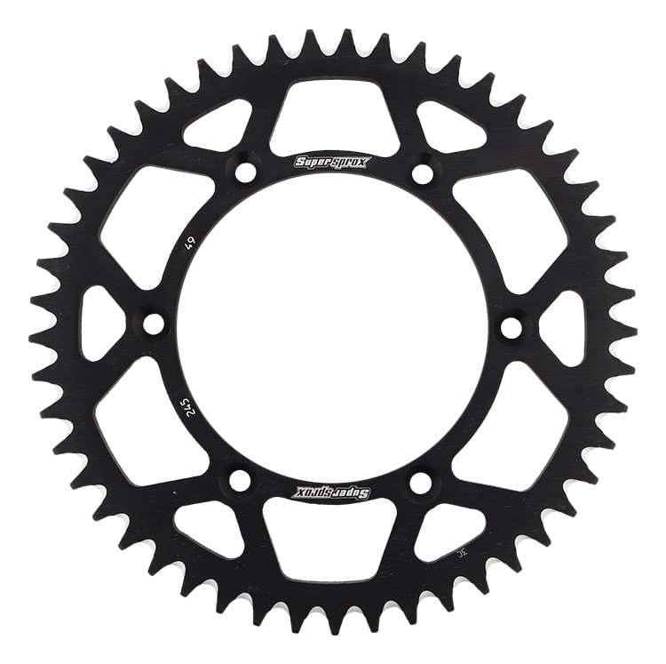 Rear ALU sprocket SUPERSPROX RAL-245/2:49-BLK Crni 49T, 520