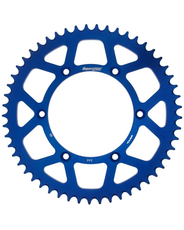 Rear ALU sprocket SUPERSPROX RAL-245:53-BLU plavi 53T, 520