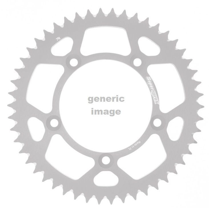 Rear ALU sprocket SUPERSPROX RAL-1221:44-RED crven 44T, 428