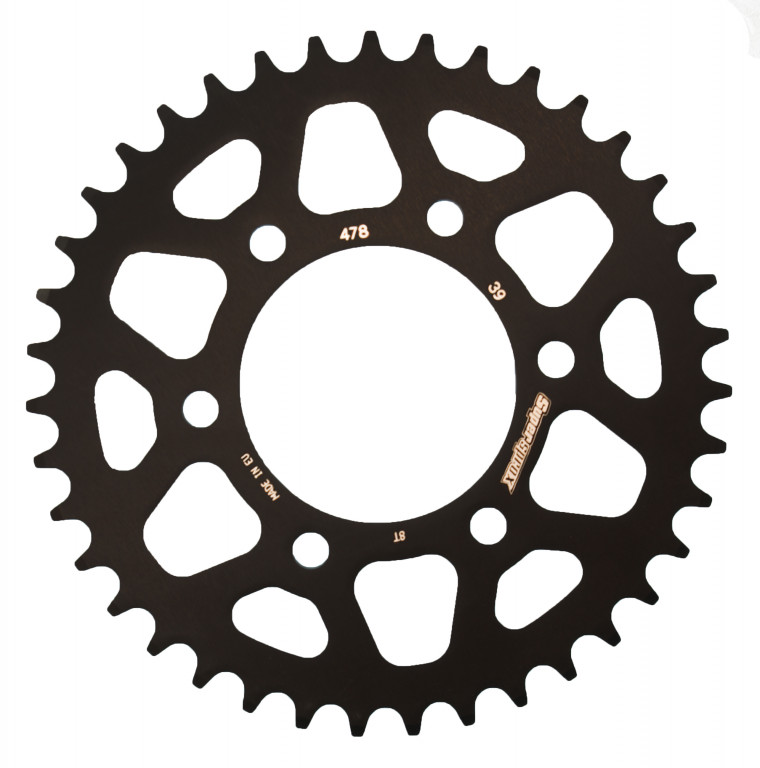 Rear ALU sprocket SUPERSPROX RAL-478:39-BLK Crni 39T, 520