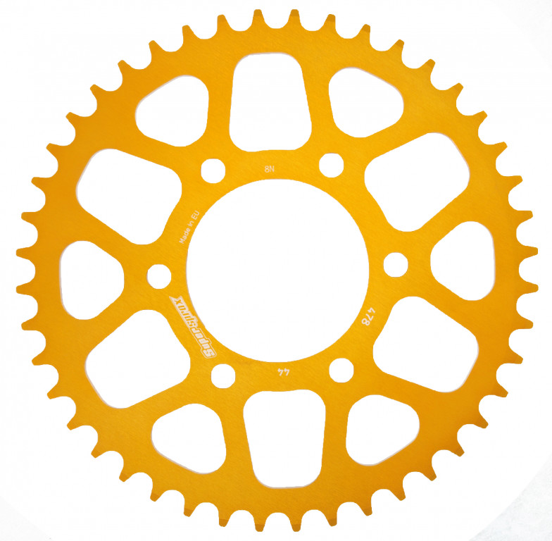 Rear ALU sprocket SUPERSPROX RAL-478:44-GLD zlato 44T, 520