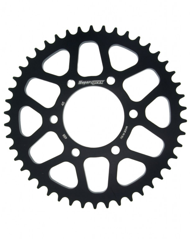 Rear ALU sprocket SUPERSPROX RAL-488:46-BLK Crni 46T, 530