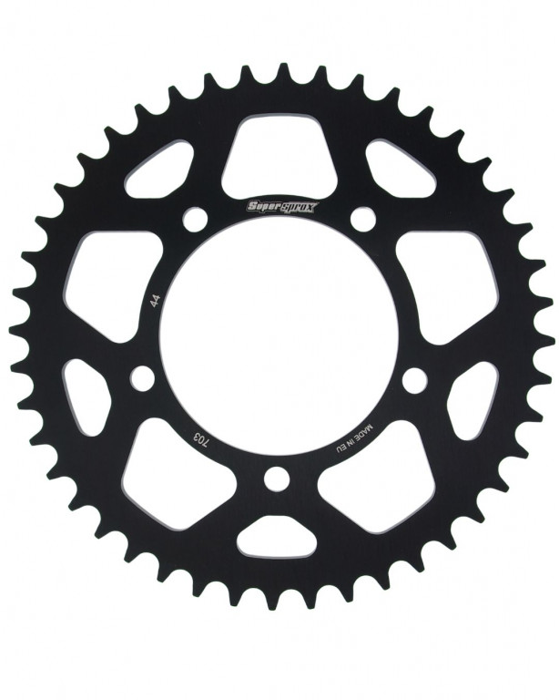 Rear ALU sprocket SUPERSPROX RAL-703:44-BLK Crni 44T, 520