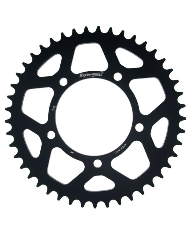 Rear ALU sprocket SUPERSPROX RAL-703:45-BLK Crni 45T, 520