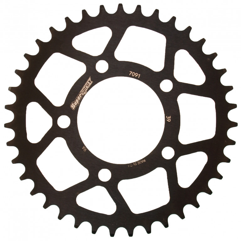 Rear ALU sprocket SUPERSPROX RAL-7091:39-BLK Crni 39T, 520