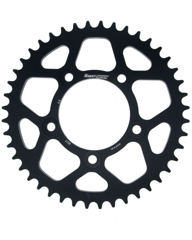 Rear ALU sprocket SUPERSPROX RAL-807:44-BLK Crni 44T, 525