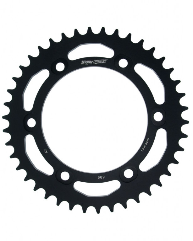 Rear ALU sprocket SUPERSPROX RAL-899:42-BLK Crni 42T, 525