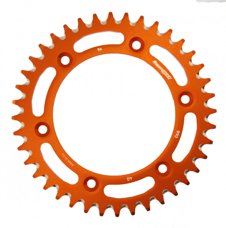 Rear ALU sprocket SUPERSPROX RAL-990:40-ORG orange 40T, 520