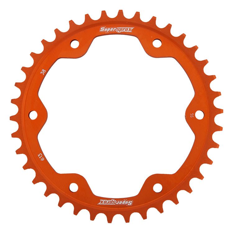 Rear ALU sprocket SUPERSPROX RAL-613:38-ORG orange 38T, 525