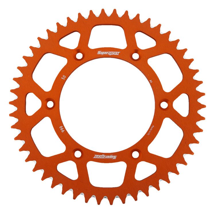 Rear ALU sprocket SUPERSPROX RAL-990:50-ORG orange 50T, 520