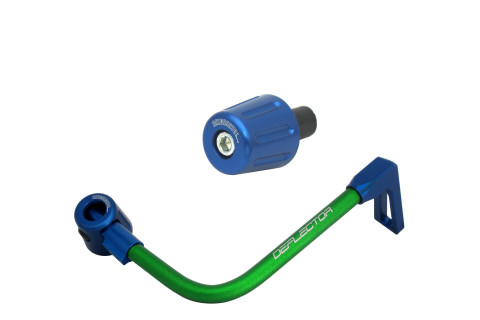 Lever guard in aluminium + left end ACCOSSATO DE004 with green hose and joint right