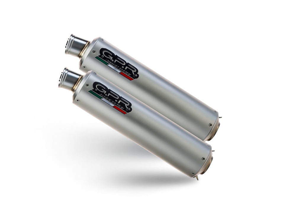 Mid-full system exhaust GPR INOX ROUND CO.D.43.IT Brushed Stainless steel