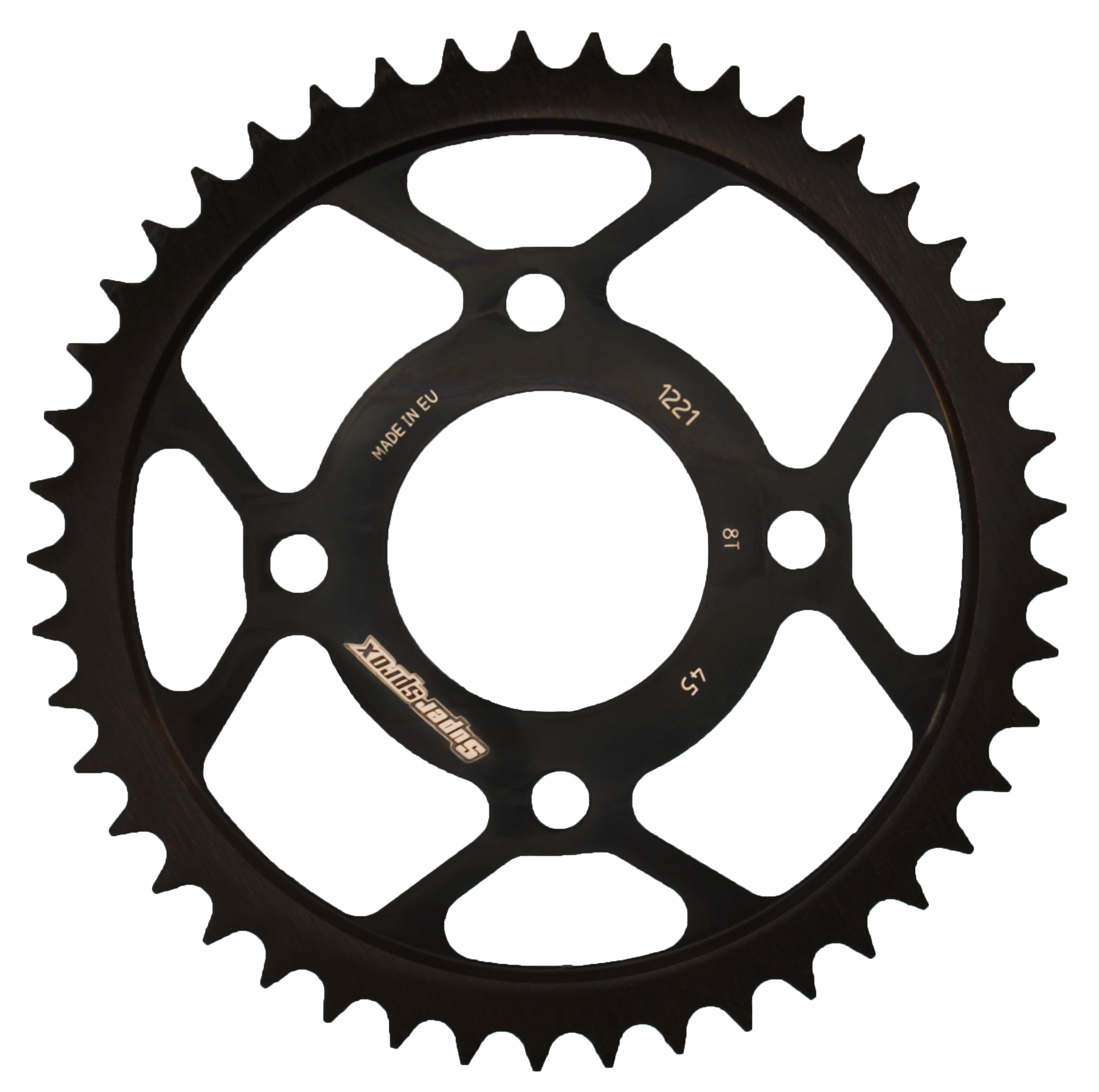 Lančenik zadnji SUPERSPROX RFE-1221:45-BLK Crni 45T, 428