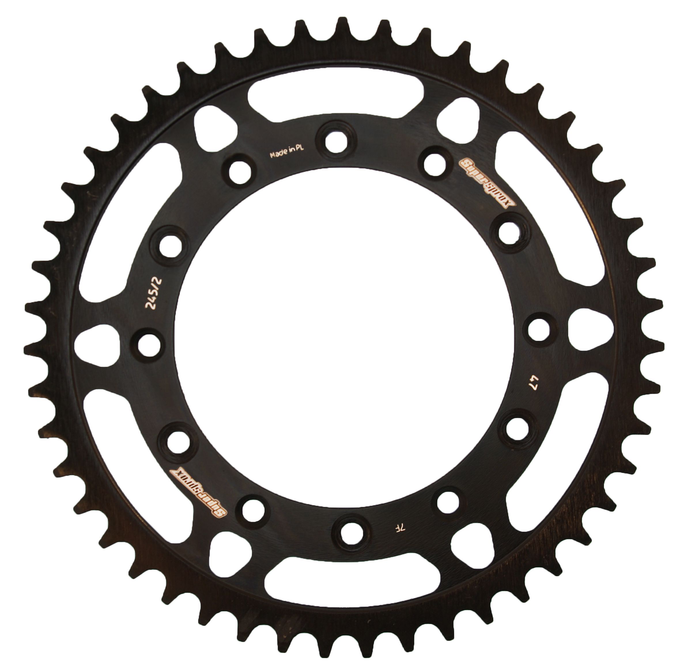 Lančenik zadnji SUPERSPROX RFE-245/2:47-BLK Crni 47T, 520