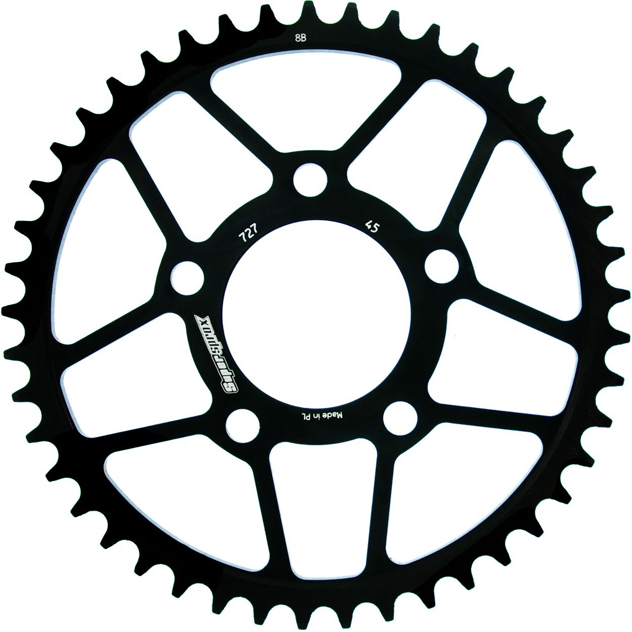 Lančenik zadnji SUPERSPROX RFE-727_525:45-BLK Crni 45T, 525
