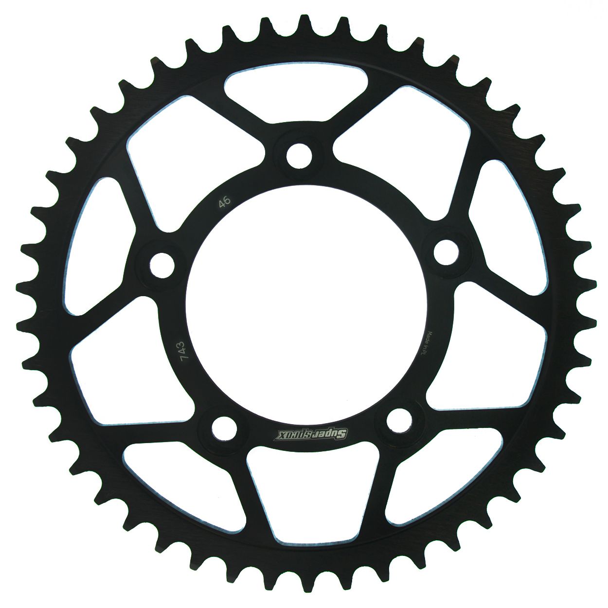 Lančenik zadnji SUPERSPROX RFE-743:46-BLK Crni 46T, 520