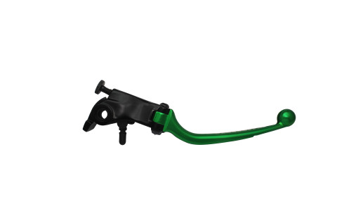 Adjustable folding lever ACCOSSATO LV013 in aluminium for original brake master cylinders green