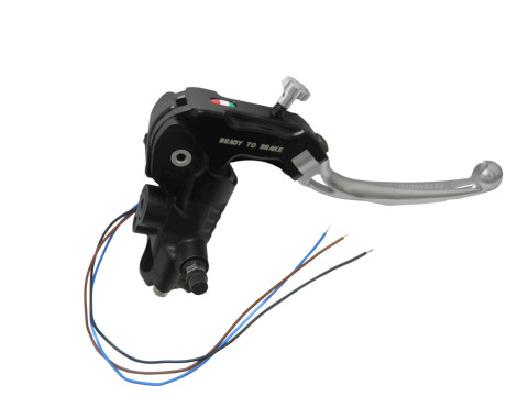 Ready to brake master cylinder ACCOSSATO CY114 15x20 with blue folding lever (nut + lever)