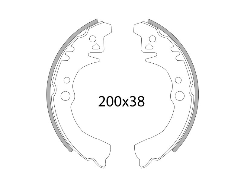 Čeljusti kočnica (pakne) RMS 225120620 set rear