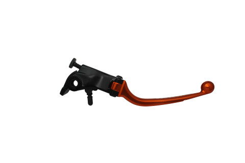 Adjustable folding lever ACCOSSATO LV012 in aluminium for original brake master cylinders orange