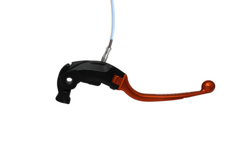 Brake lever folding ACCOSSATO LV021 with integrated adjuster for Nissin radial master cylinder orange