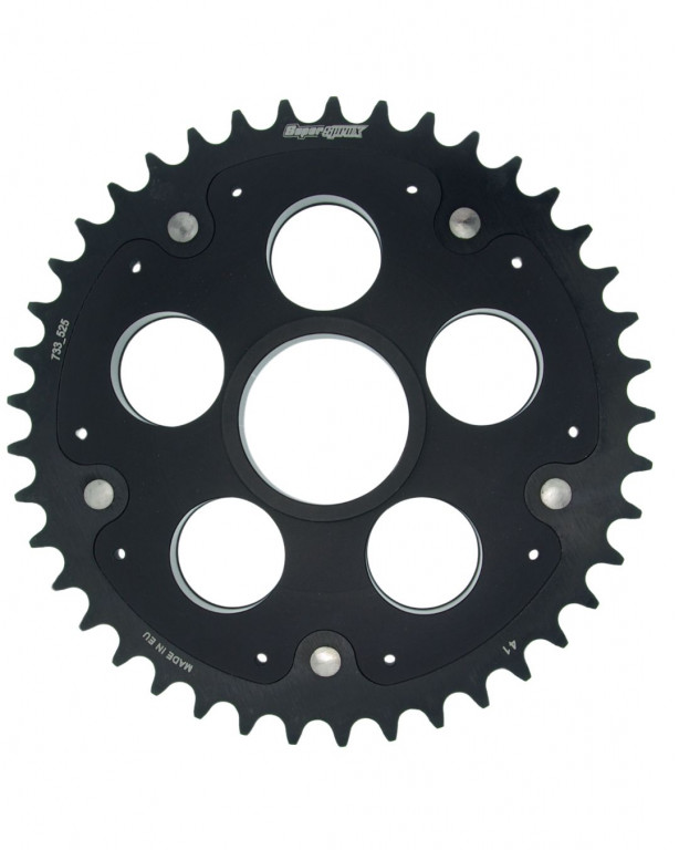 Rear sprocket STEALTH with alloy disc SUPERSPROX RSA-733_525:41-BLK Crni 41T, 520